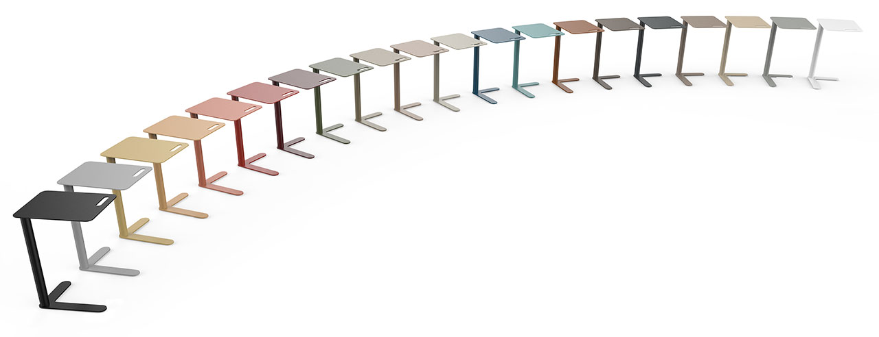 Trailer tables in different colors