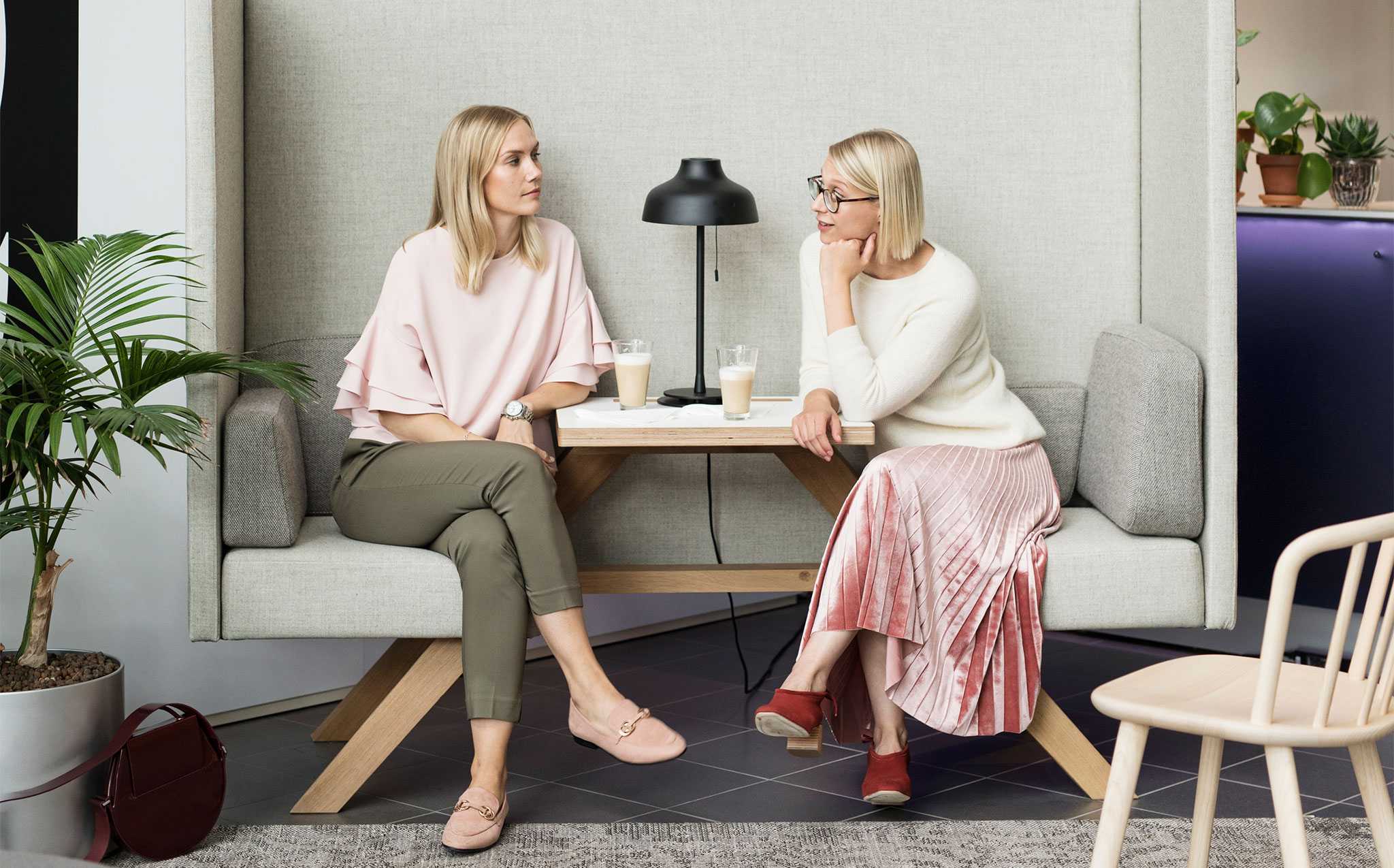 Two women with coffee