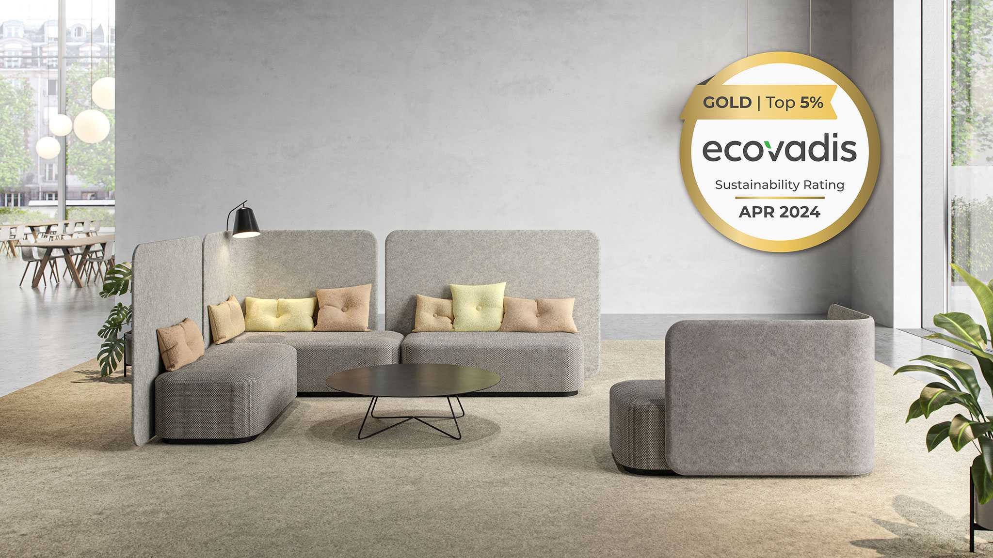 EcoVadis Gold rating for Martela for the third time