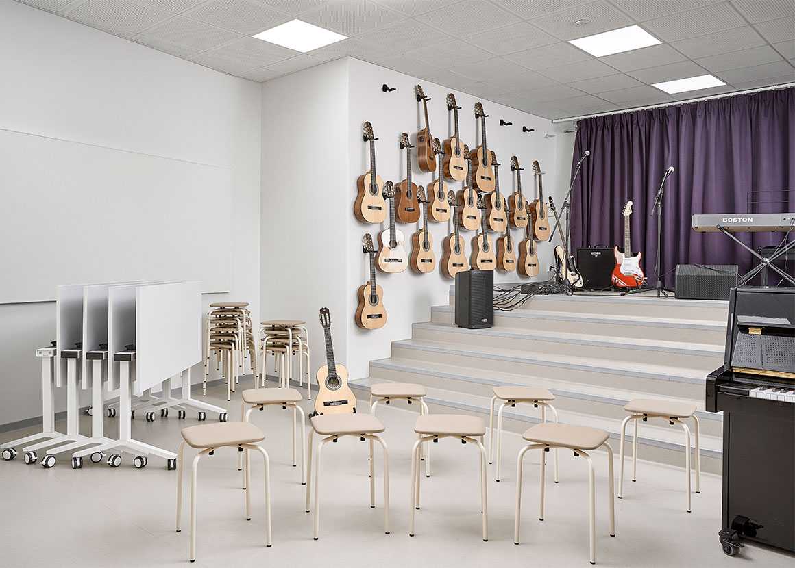 The music class of Etelä-Nummela school and daycare centre