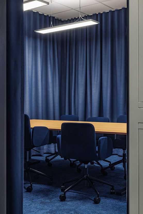 Blue conference room