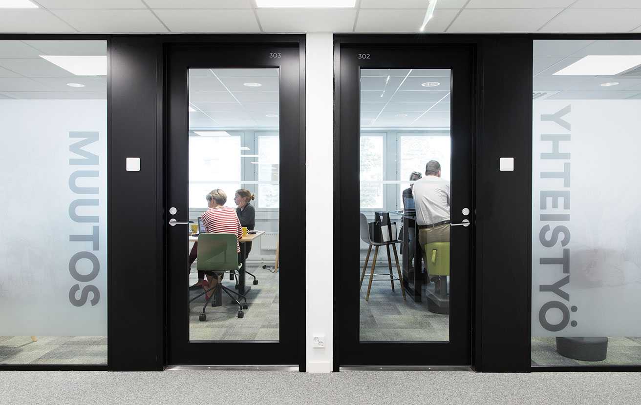 Conference rooms at FELM's office in Helsinki, Finland