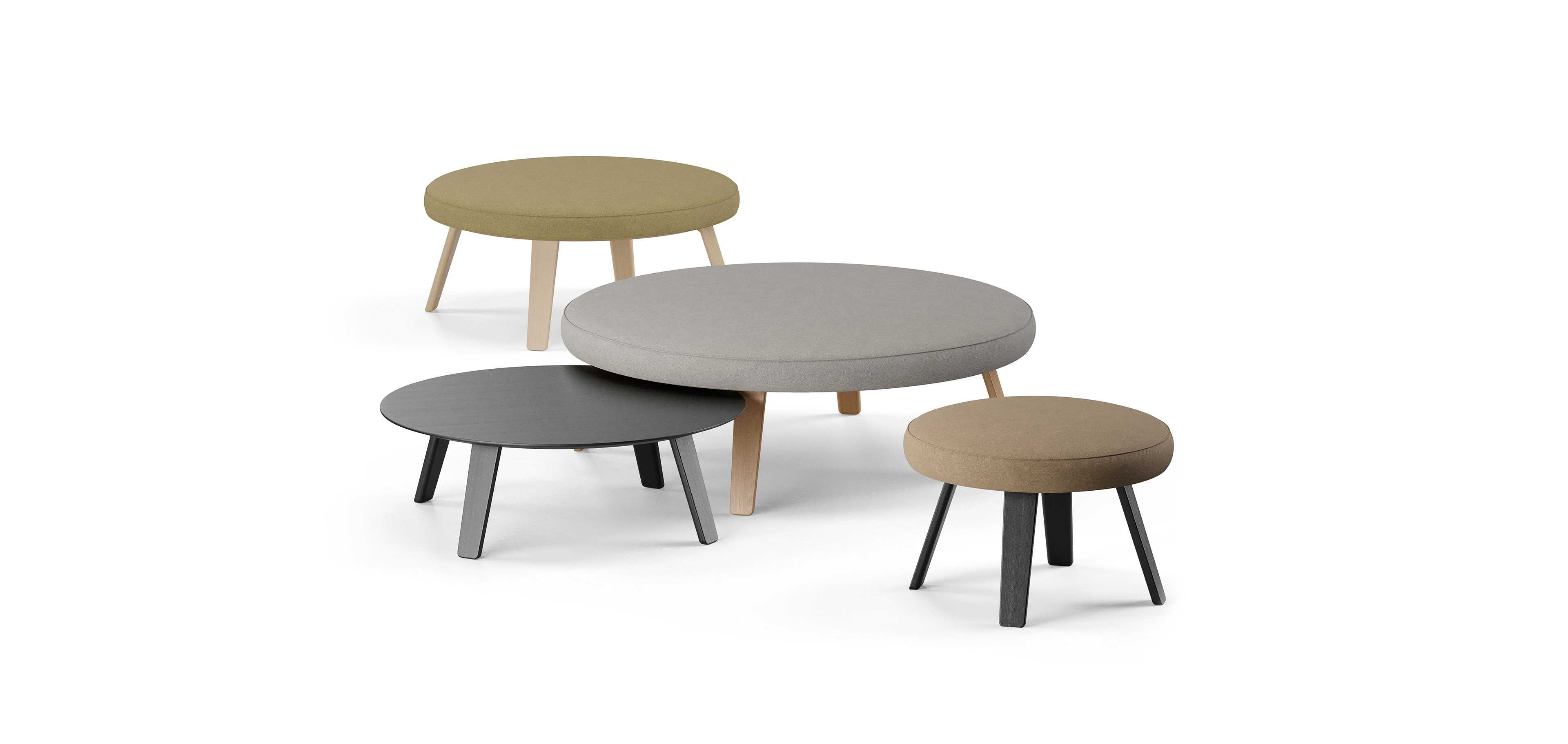 Oona Round benches and sofa table