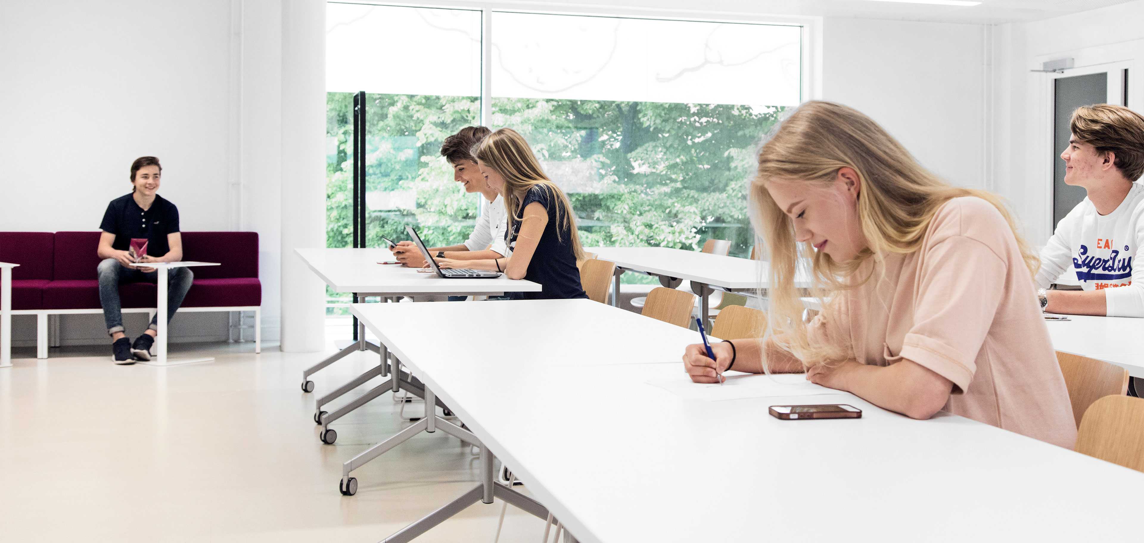 Students studying at Perhon Proffa School