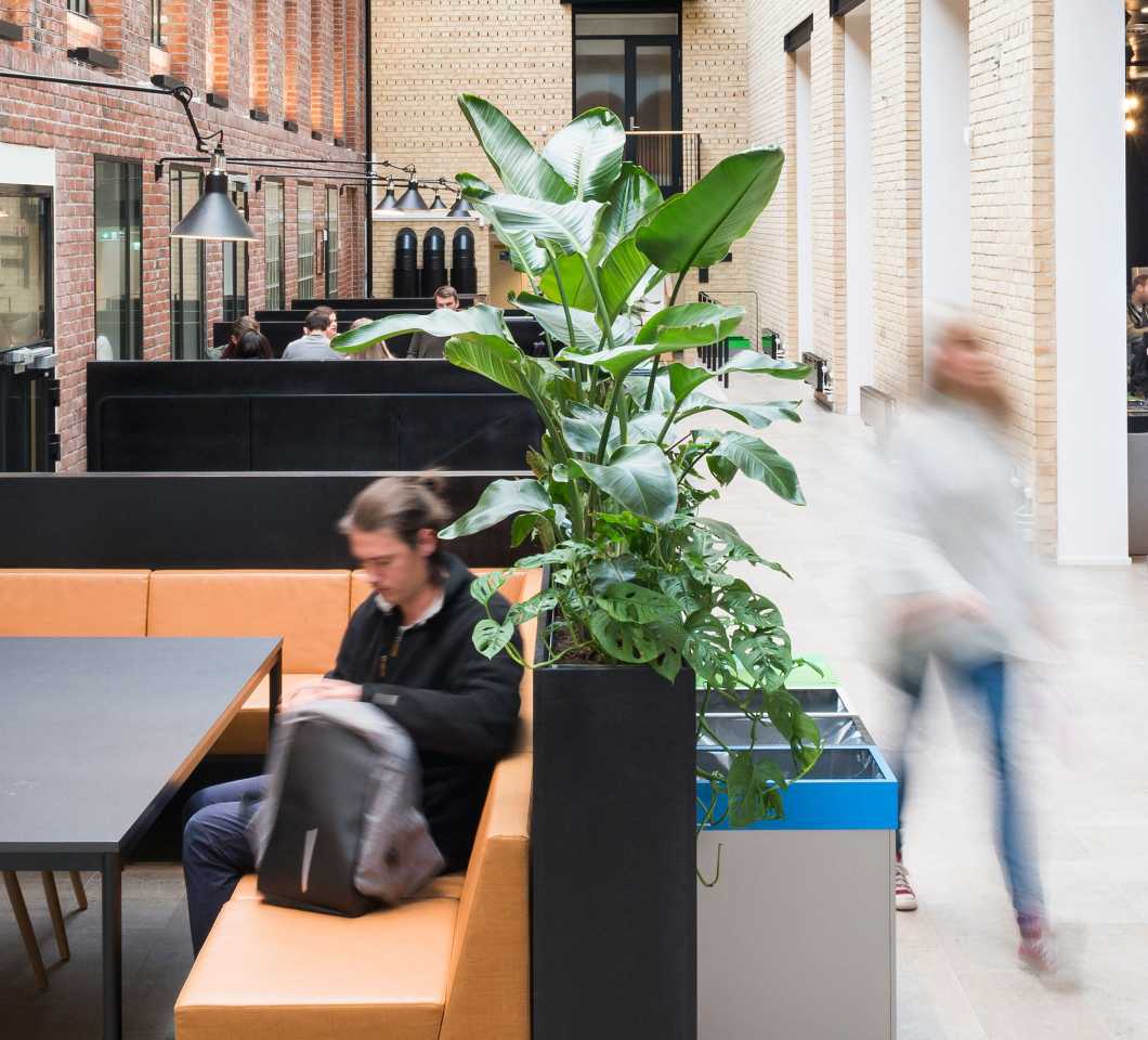 Martela's Sola chairs and Cube sofa at OsloMet University in Oslo