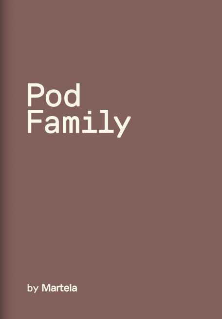 Omslag till Pod Family-broschyren