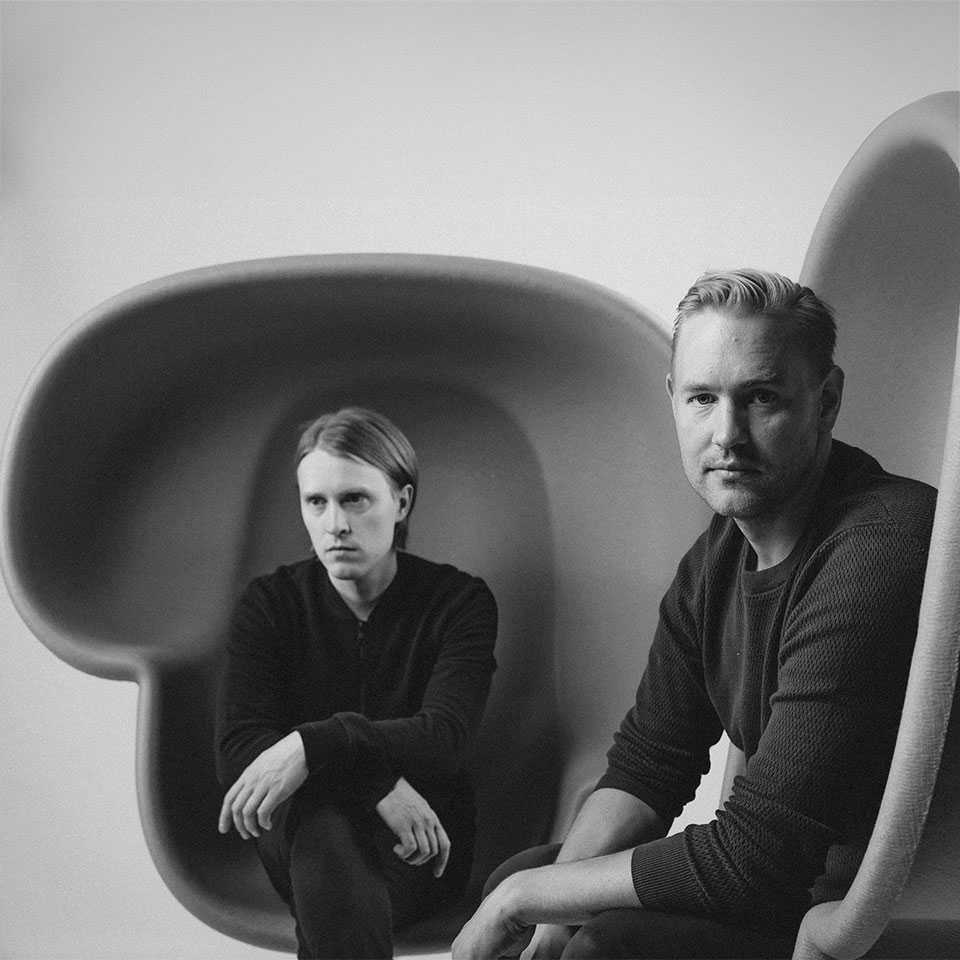 Matti Korpela and Timo Hoisko, the designers of the Hubbe chair