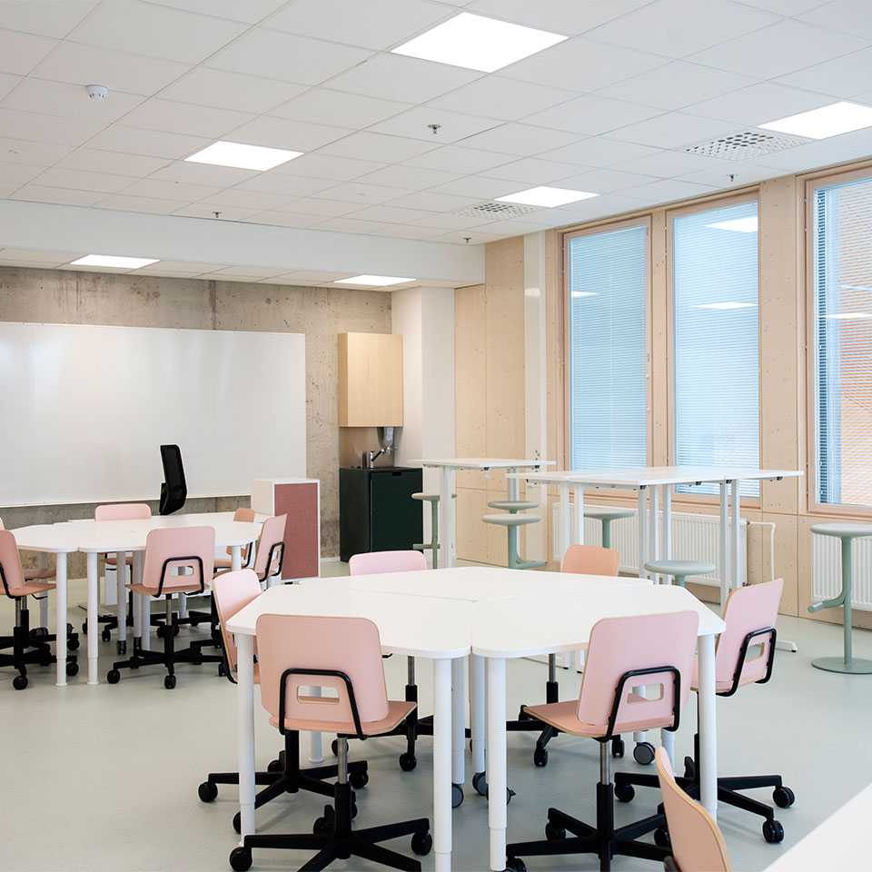 Classroom in Mansikkala school center