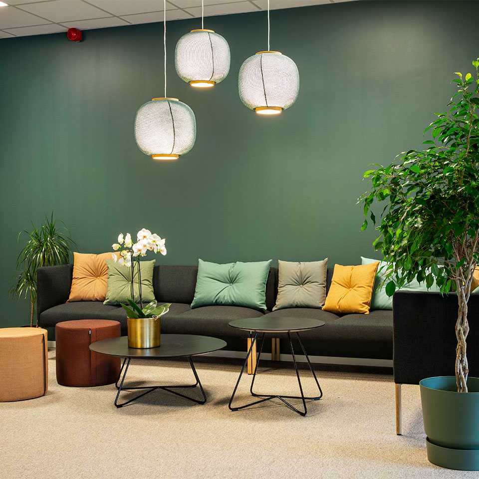 Lounge in the office of Synlighet Trondheim